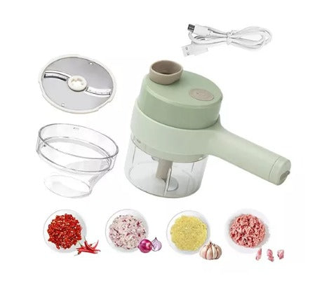 Mini Picador de Alimentos Recargable por USB Picador de Verduras Eléctrico Inalámbrico.