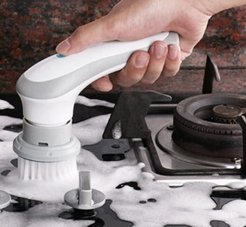 Cepillo de limpieza Eléctrico, Inalámbrico, Multifuncional, Rotación de 360 grados, 3 cabezales de cepillo reemplazables.