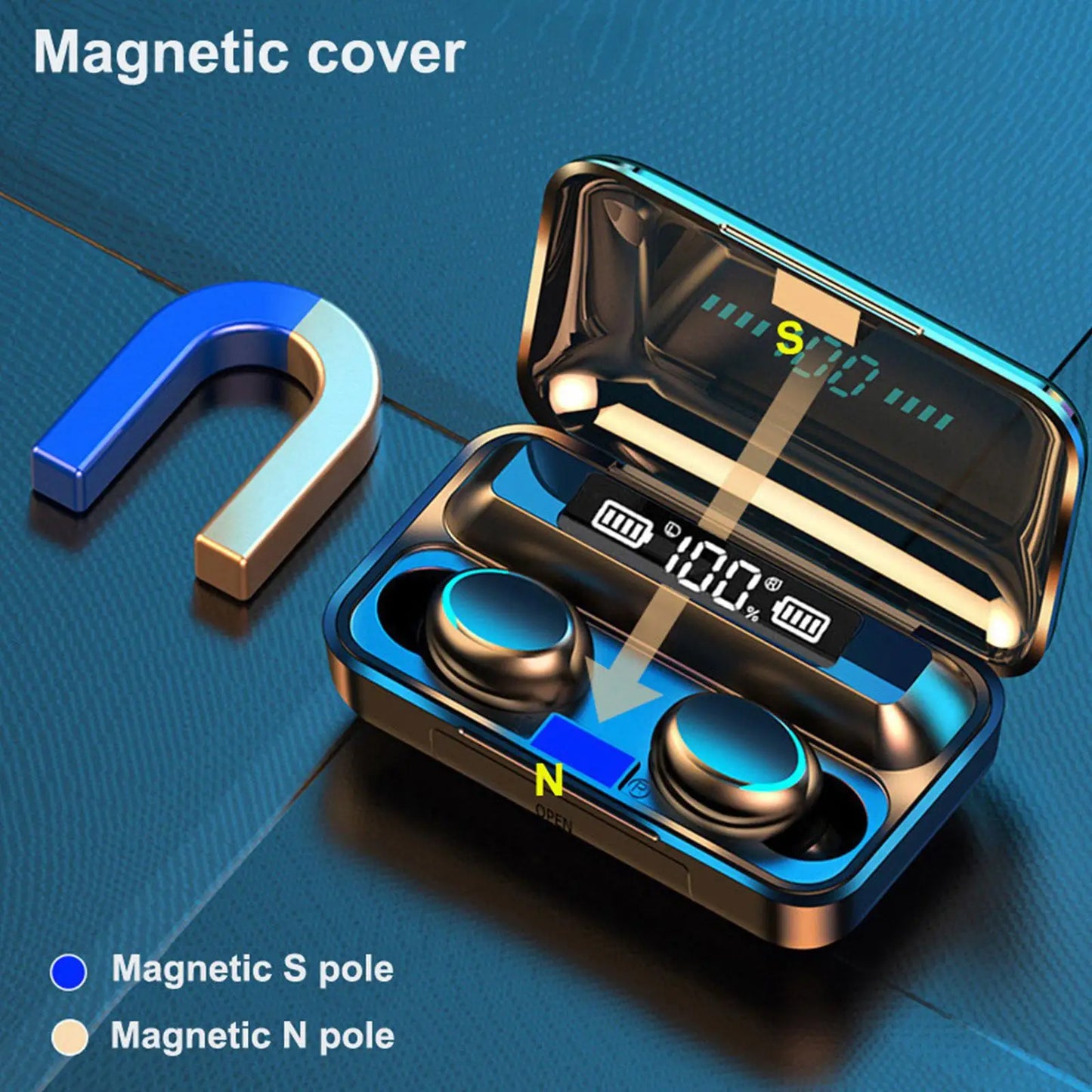 Auriculares Inalámbricos Deportivos F9, Control Táctil