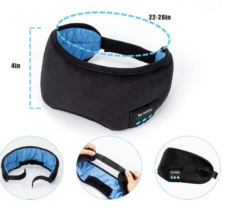 Antifaz Bluetooth con Altavoces Integrados para Sueño Profundo.