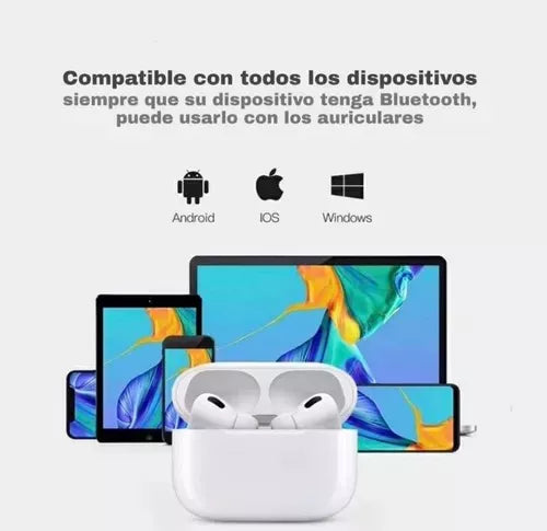 Auriculares Inalámbricos Airpods Pro Bluetooth 5.0 Avanzado, Clasificación IPX7, Resistente al agua.