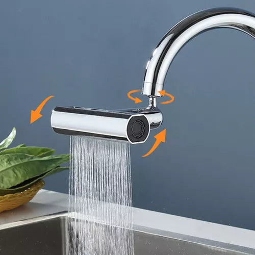 Grifo Giratorio con Cascada Para Extensión 4 en 1