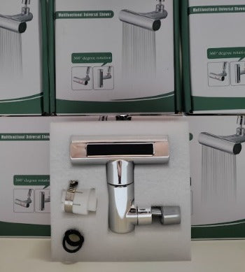 Grifo Giratorio con Cascada Para Extensión 4 en 1