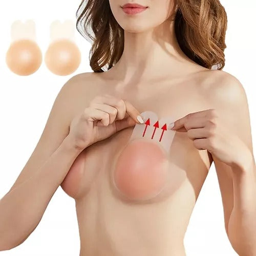 Sujetador Adhesivo de Silicona Push Up 2pc