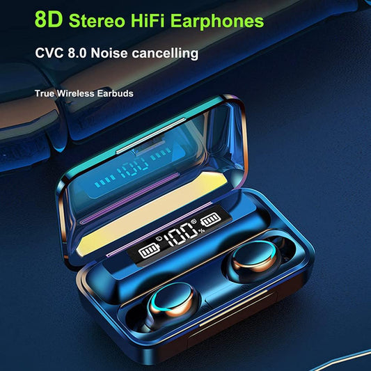 Auriculares Inalámbricos Deportivos F9, Control Táctil