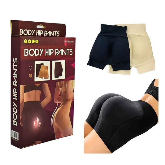 Faja Levanta Glúteos Programada Body Hip Pants S/M Color Beige
