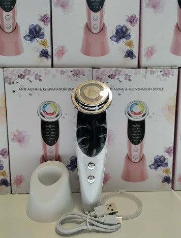 Dispositivo Cosmético Eliminador de Arrugas con Luz LED.
