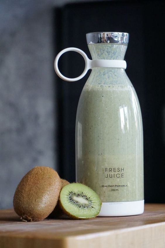 Batidora Licuadora Portátil Fresh Juice, 350ML Batidos Personales (Blanca)