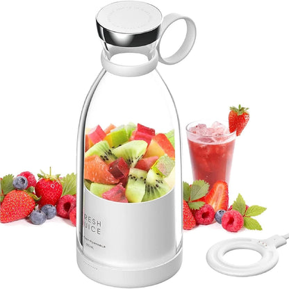 Batidora Licuadora Portátil Fresh Juice, 350ML Batidos Personales (Blanca)